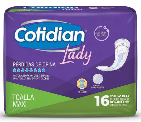 COTIDIAN TOALLA FEM MAXI x16