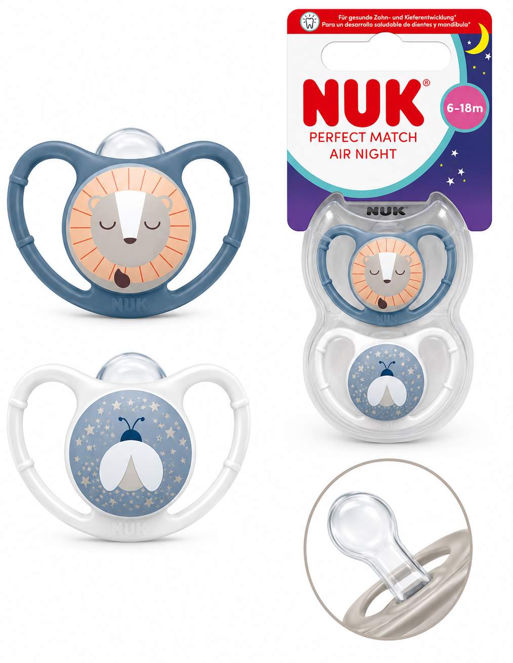 Chupetes NUK perfect match AIR 6m-18m