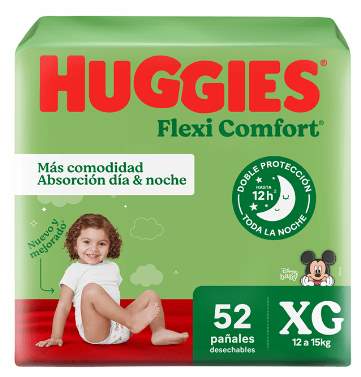HUGGIES FLEXY CONFORT XGx52
